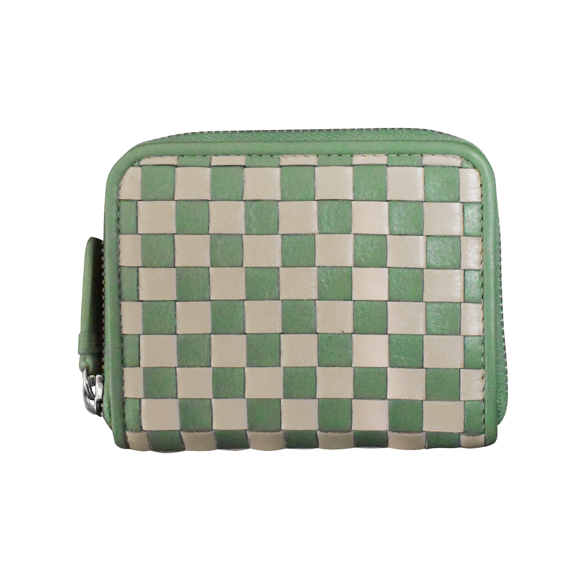 CHECKERBOARD ZIP AROUND WALLET – ili New York