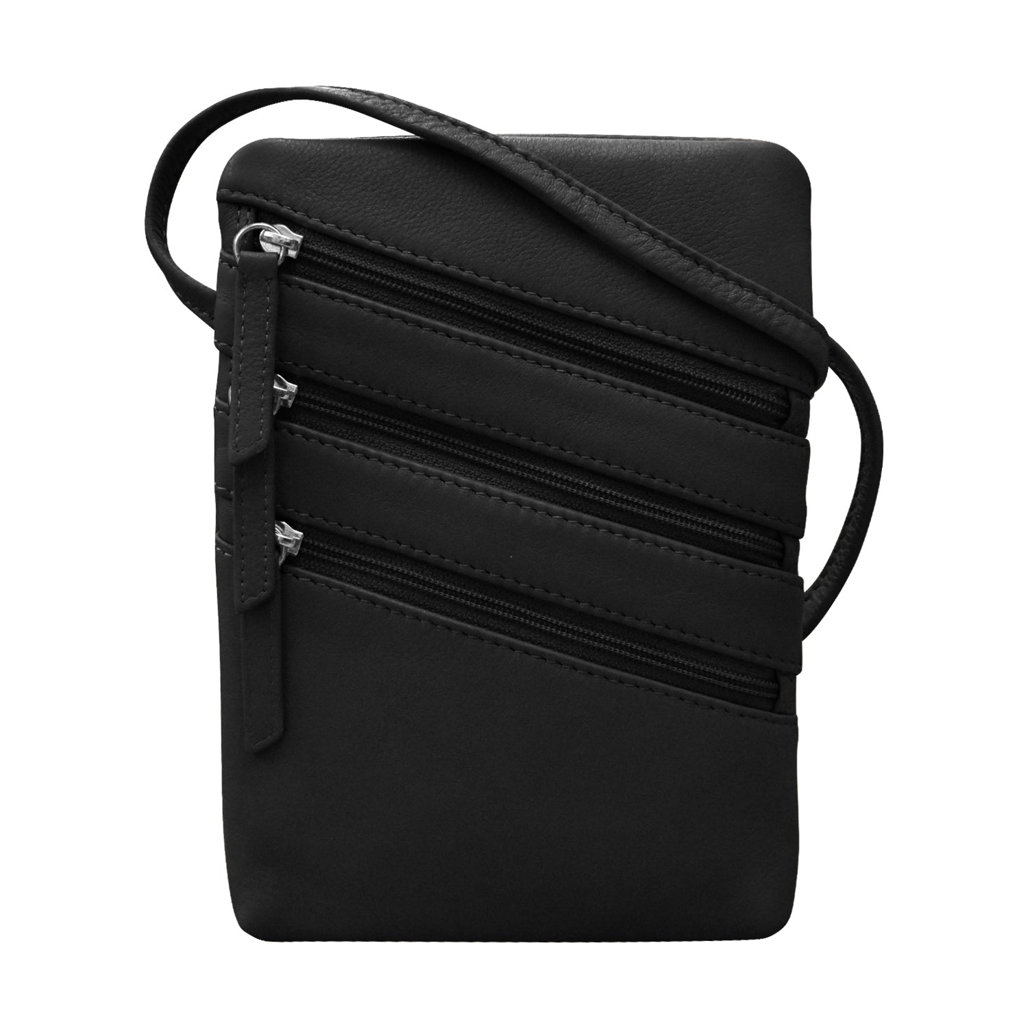 SMALL TRIPLE ZIP CROSSBODY – ili New York