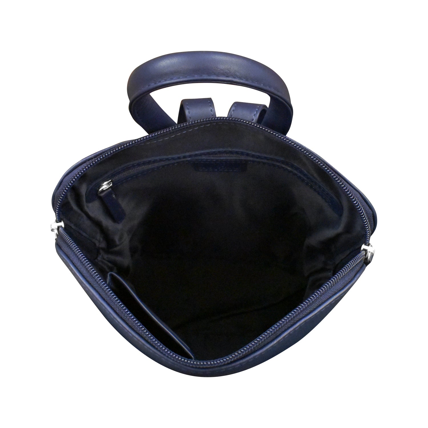ILI - New York Toronto - Small Black Leather Backpack - Y2K - Isla Backpack – Old Trend main image 4