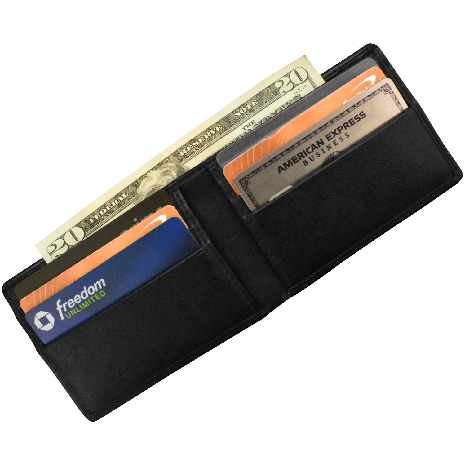 Men's Bifold Wallet with Back Slip Pocket