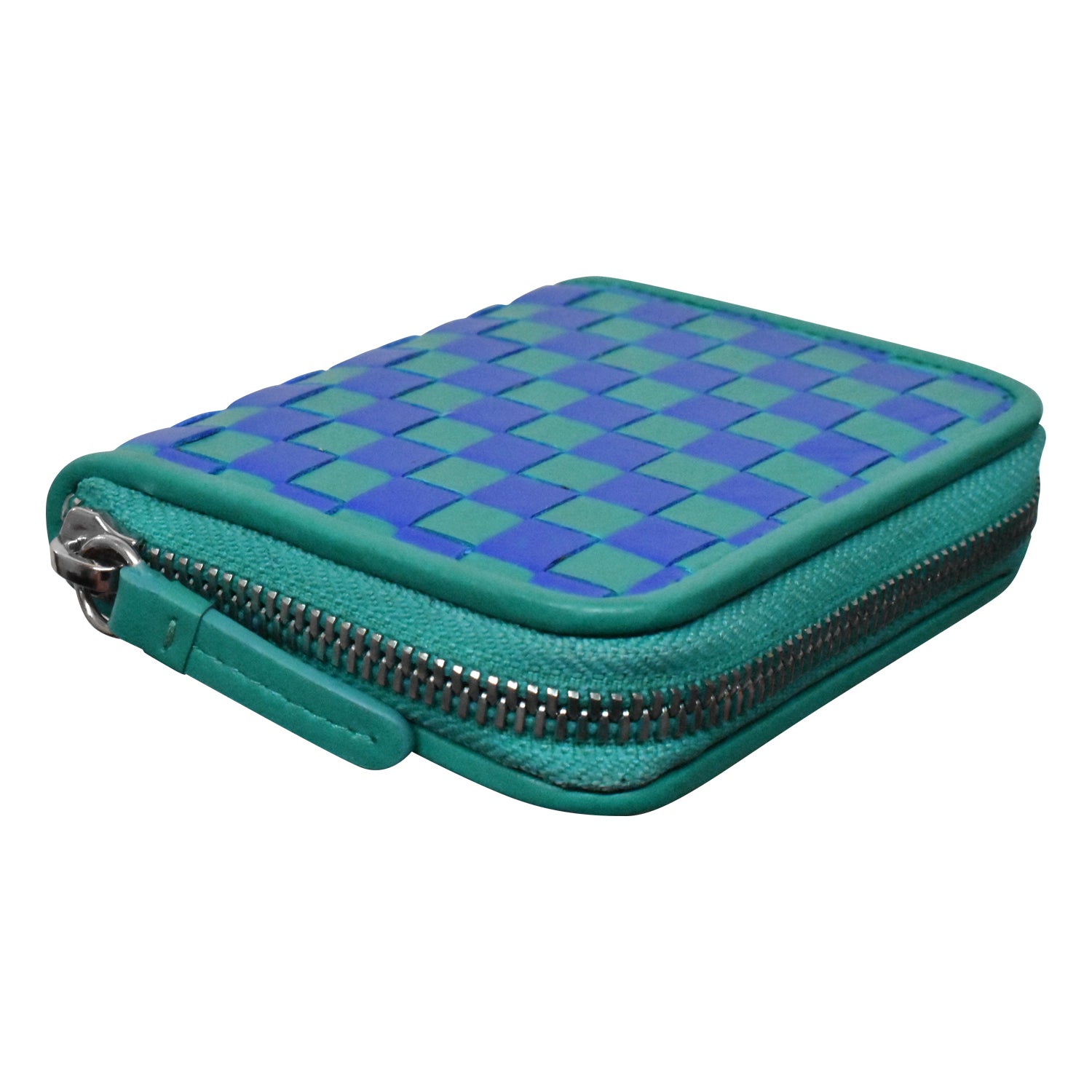 CHECKERBOARD ZIP AROUND WALLET – ili New York