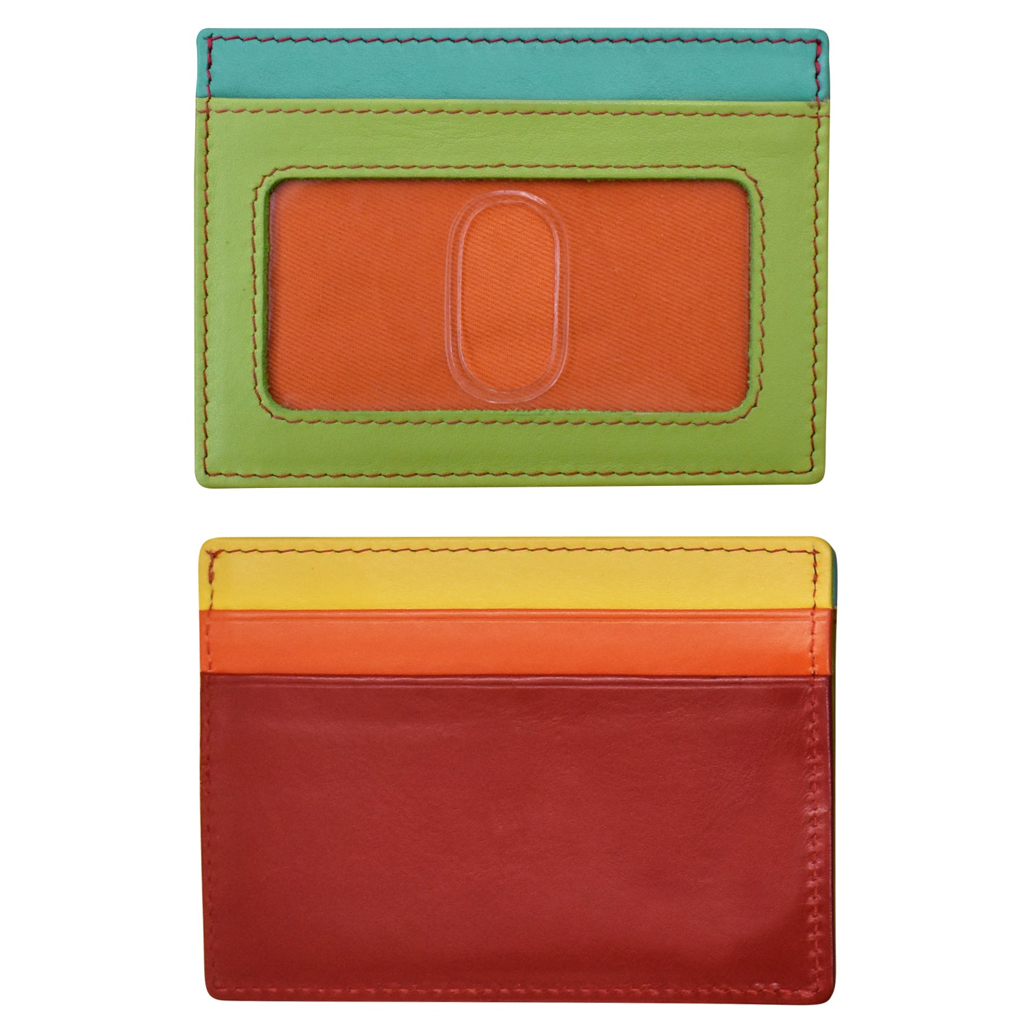 ili New York RFID Card Case Leather Wallet - 7201 Citrus ili New York RFID Card Case Leather Wallet - 7201 Citrus