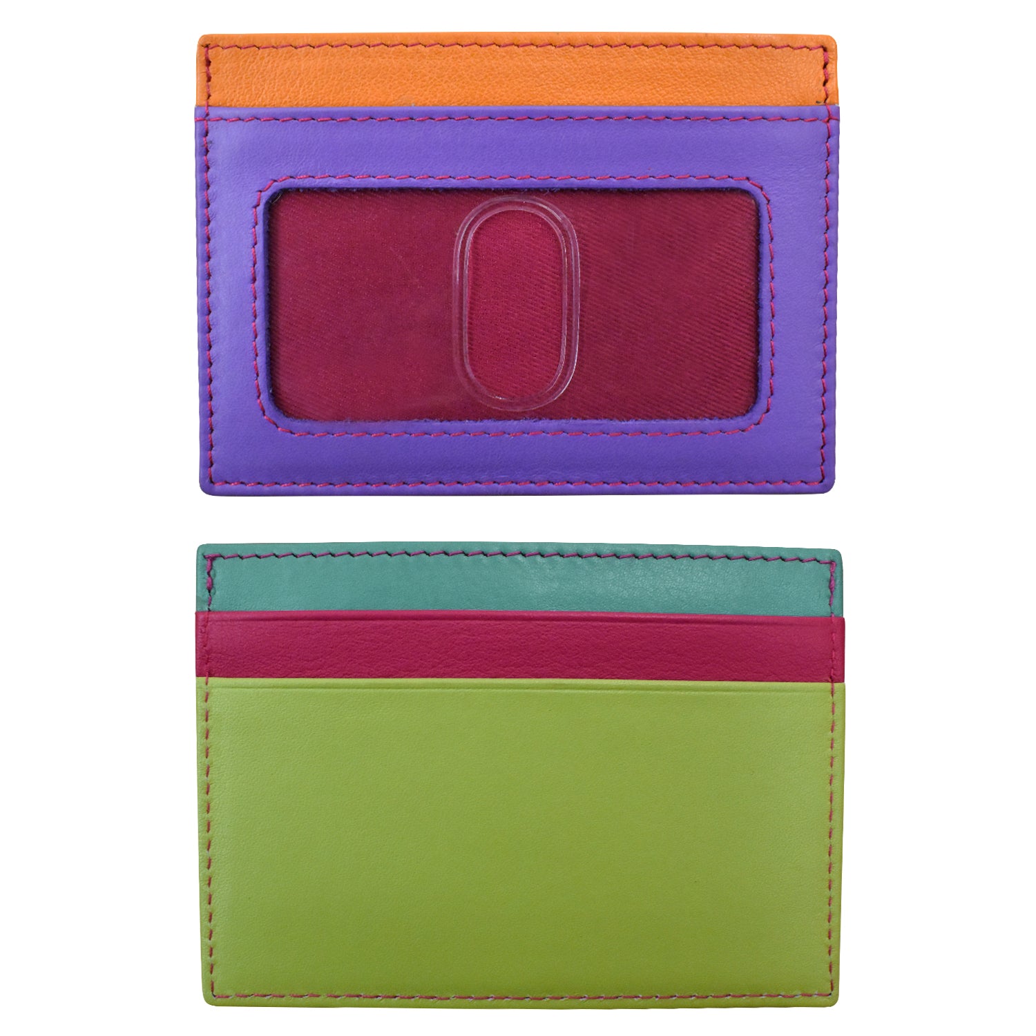 ☆LEMASQUE☆ Dow Flat Business Card Holder Wallet Powder Pin 00405BLUE-2.jpg?v=1626725557