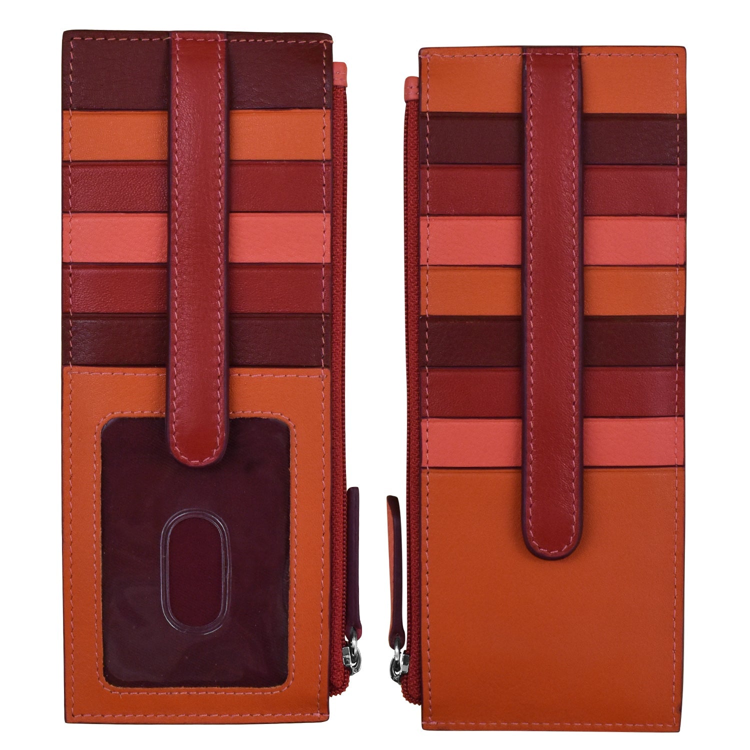 ili New York RFID Leather Double Sided Credit Card Holder Wallet- 7800 Autumnal Multi ili New York RFID Leather Double Sided Credit Card Holder Wallet- 7800 Autumnal Multi