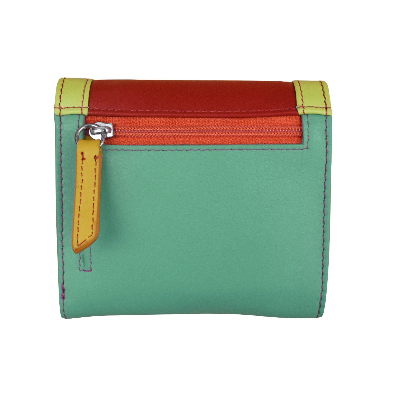 Color Block Tri-fold Mini Wallet – ili New York