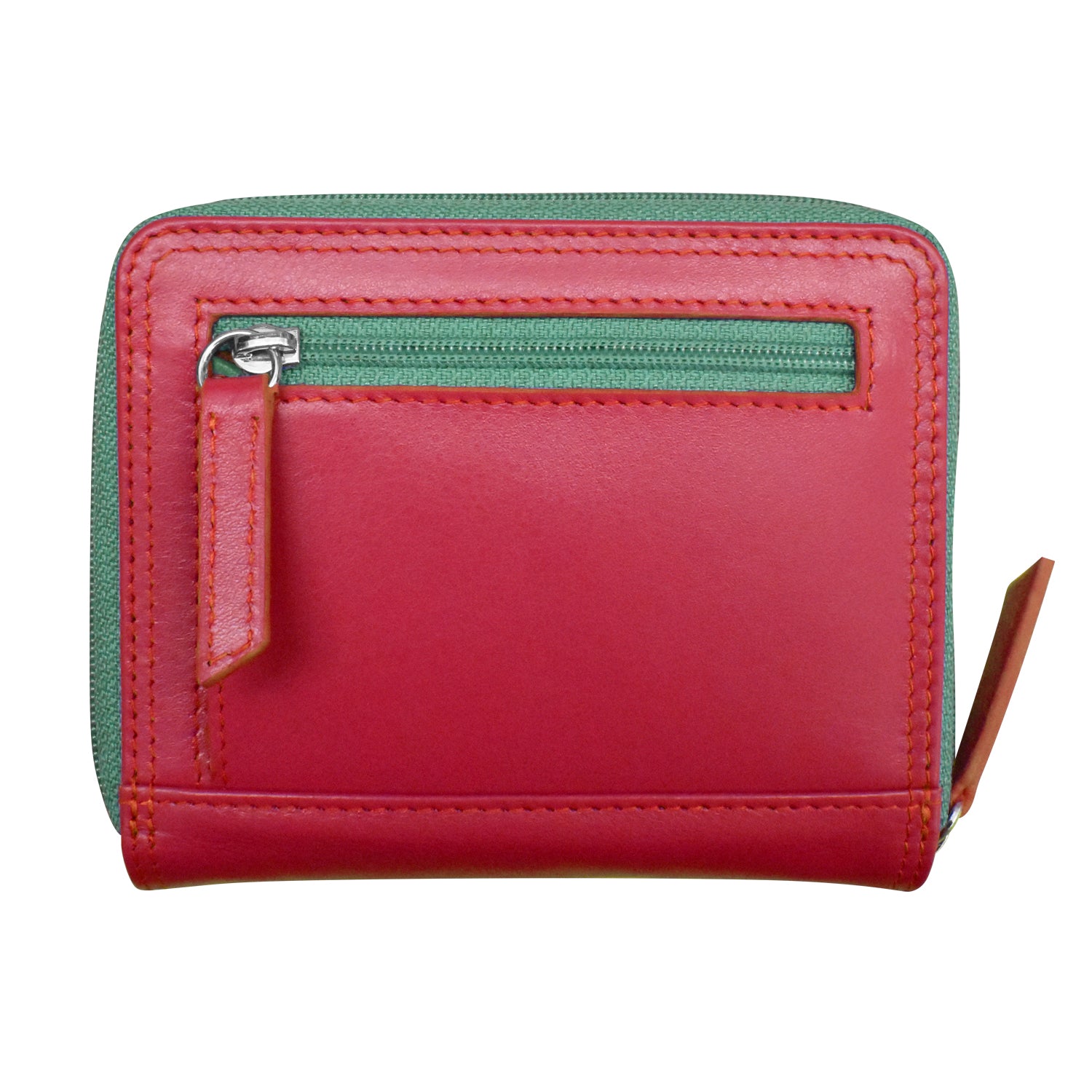 Tuscany Leather Woman's Double Zip Around Leather Wallet