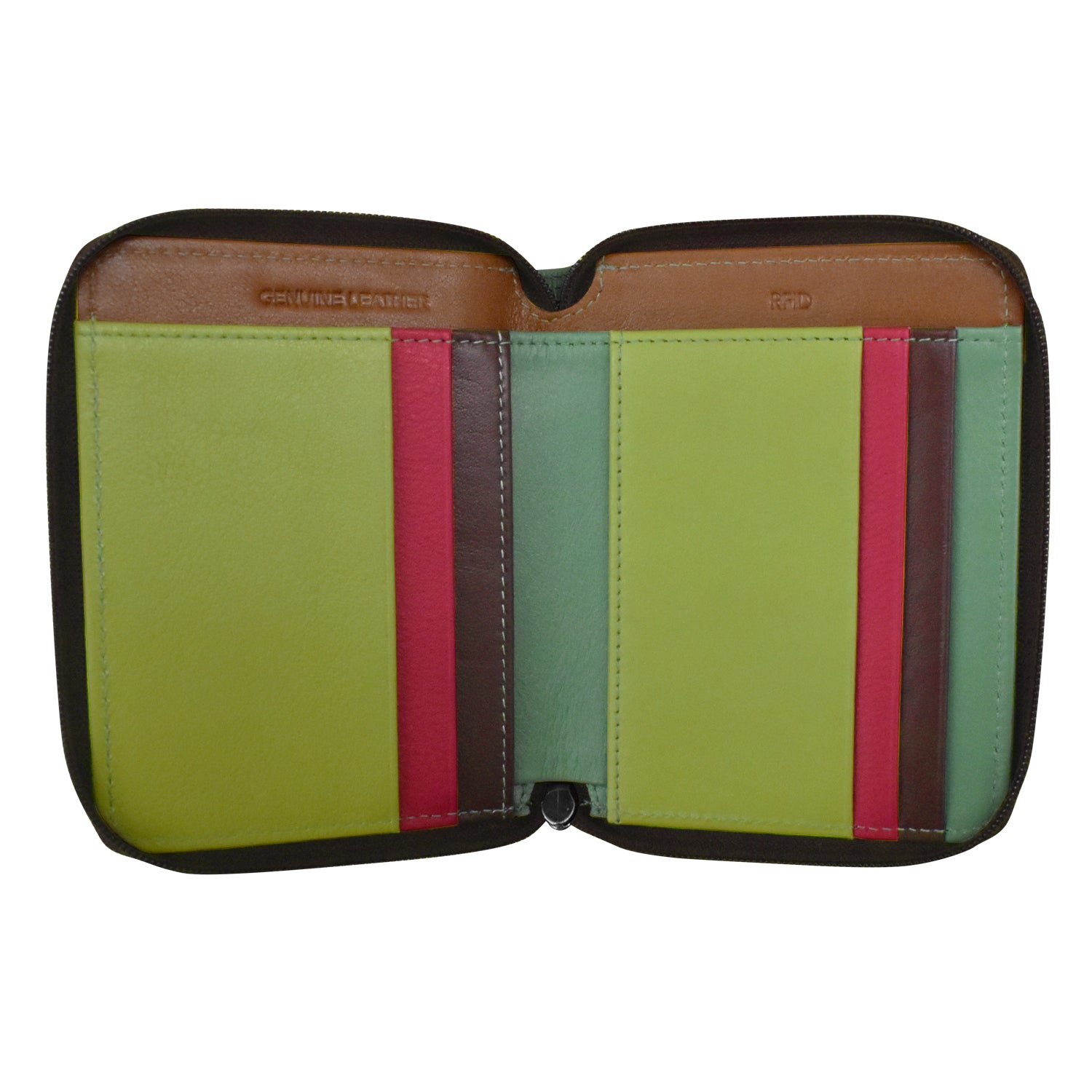 Coloured Small Wallet Small Multi Color Zip Wallet – ili New York