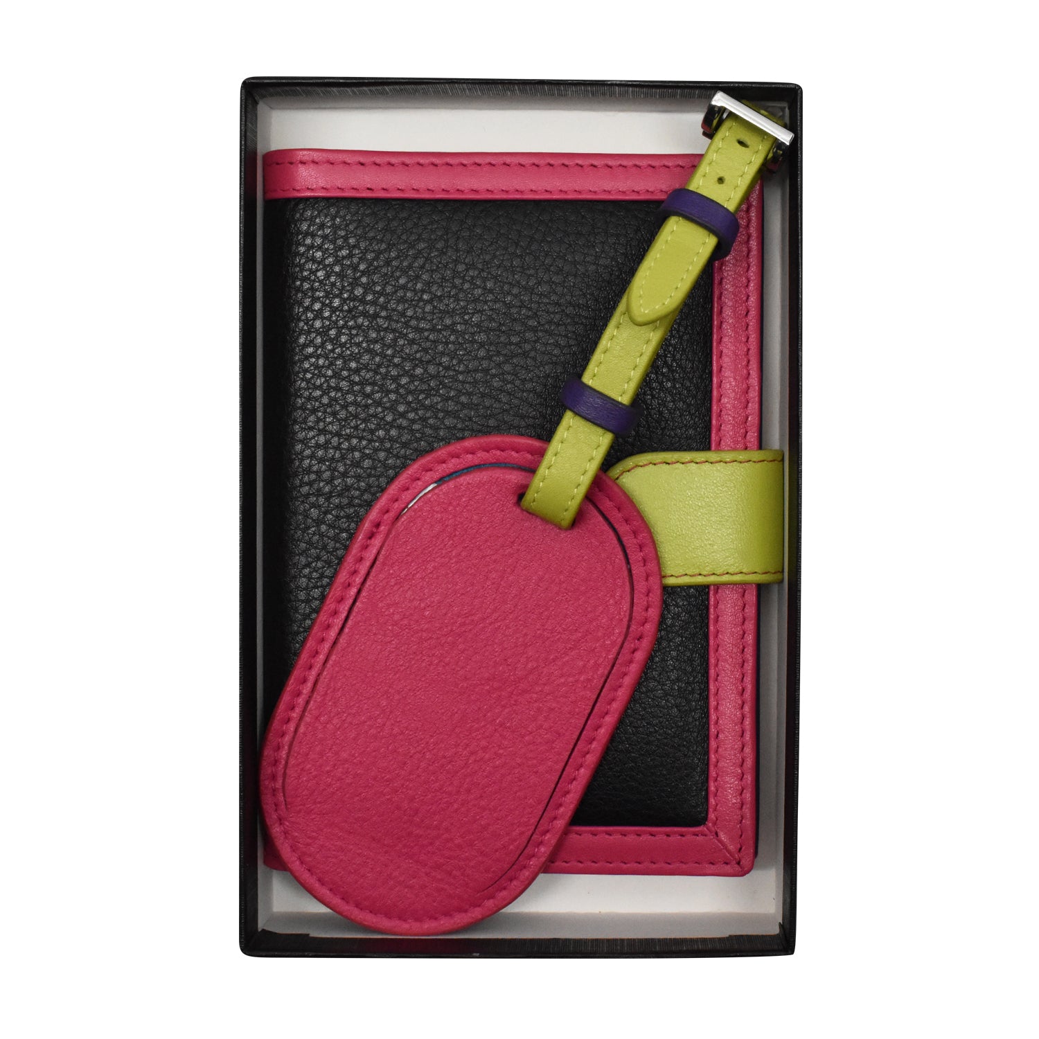 Multicolor Passport Case and Luggage Tag Travel Set – ili New York