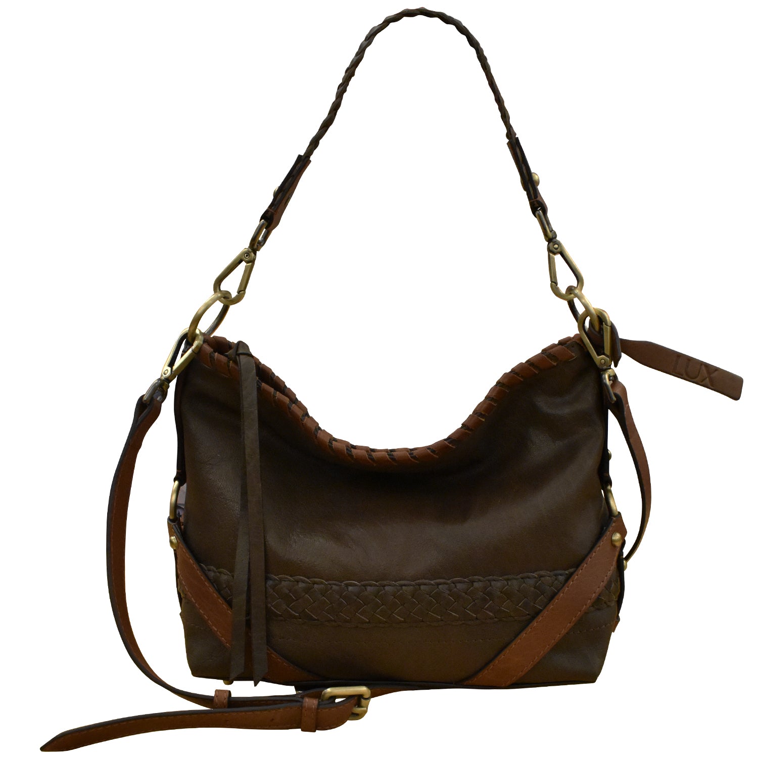 Rubino | Women's crossbody bag in leather color milk