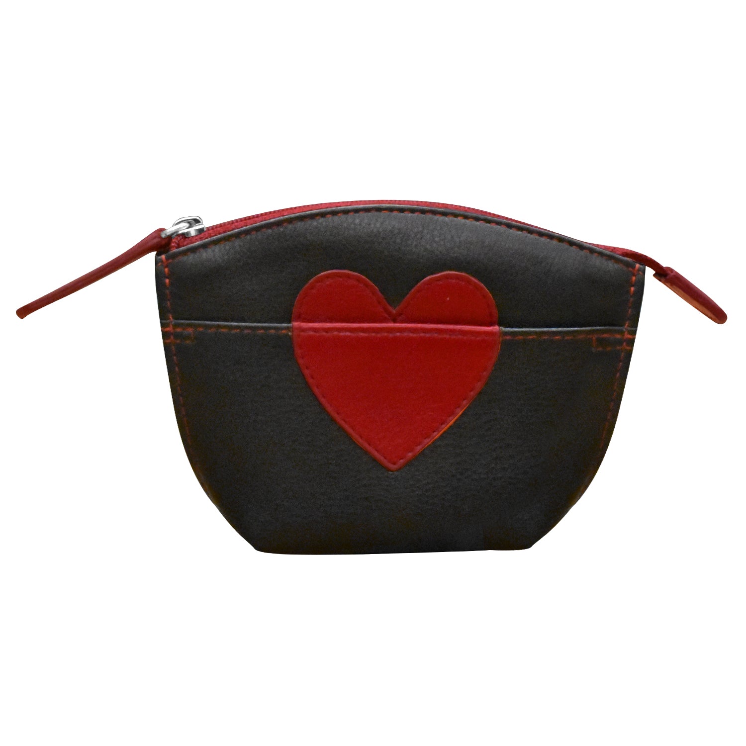 heart shaped coin bag