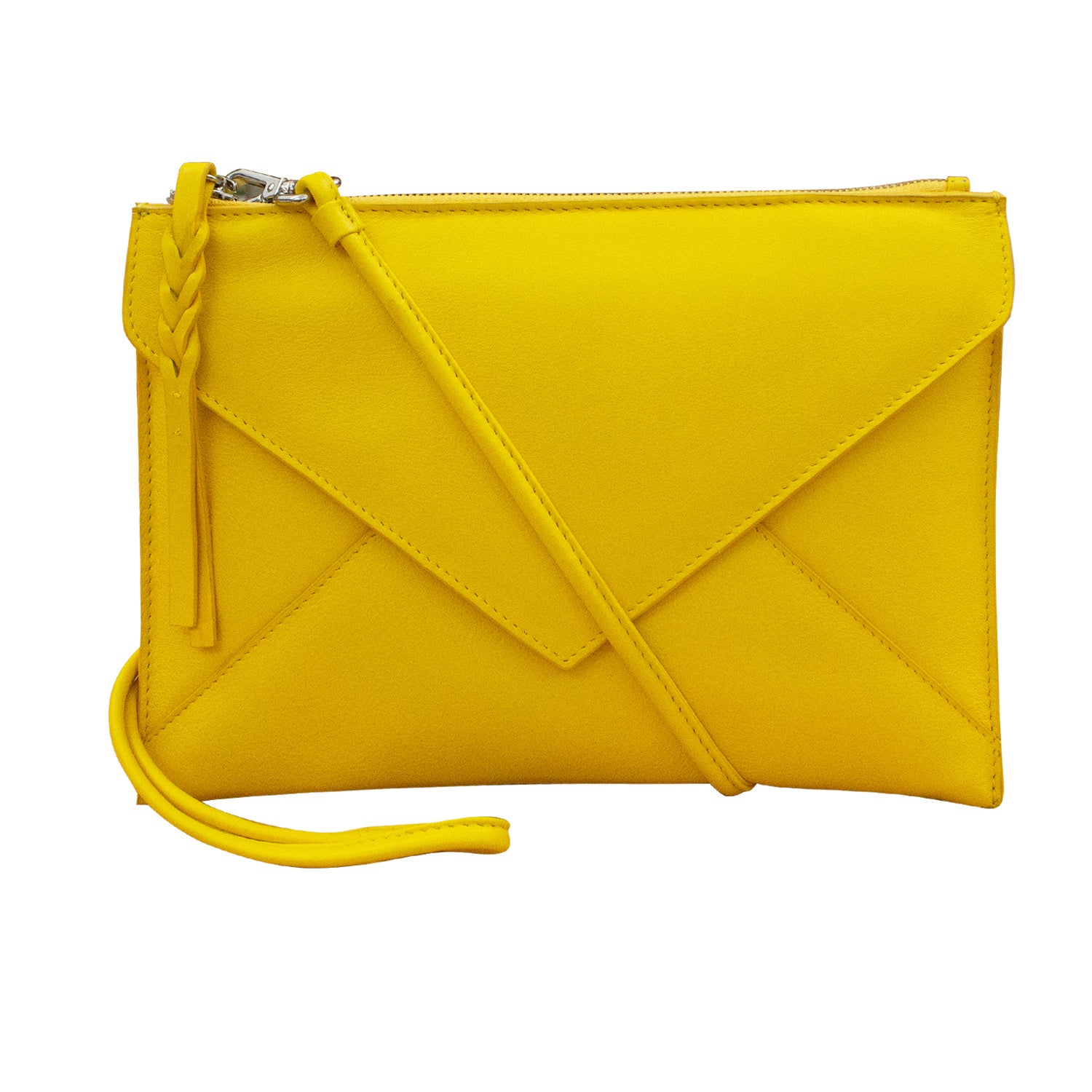 FashionPuzzle Envelope Wristlet Clutch Crossbody Bag with Chain Strap