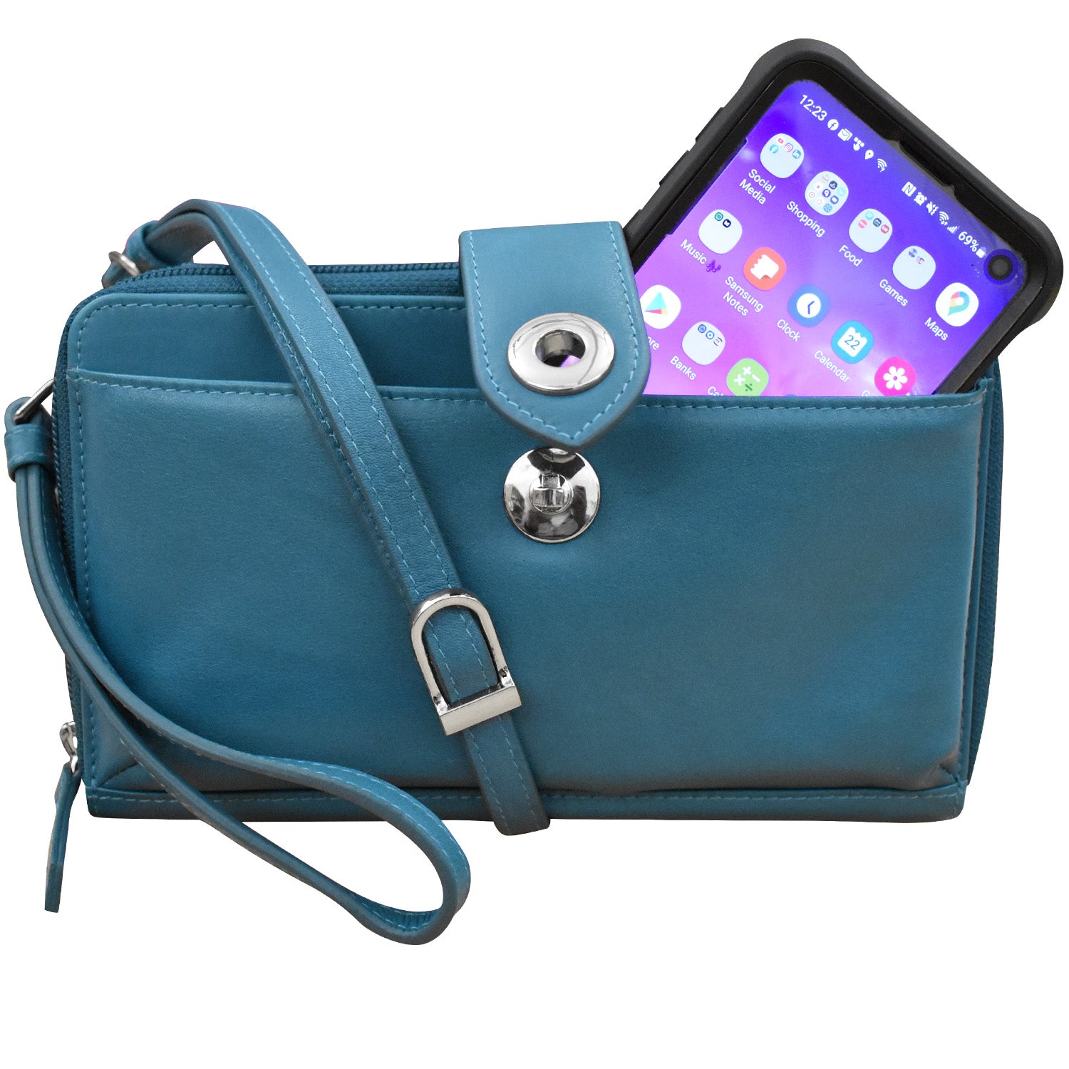 Coach Legacy Penny British Shoulder Crossbody in Turquoise No. 