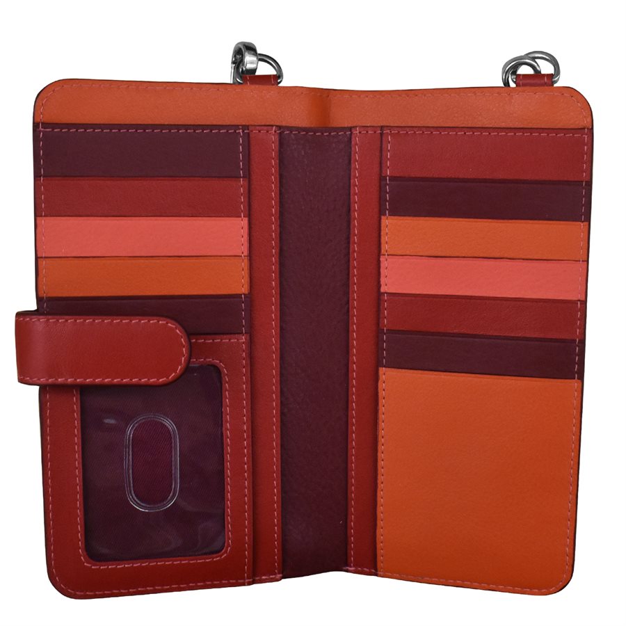 Italian Leather Crossbody Phone Wallet – Rise & Fall