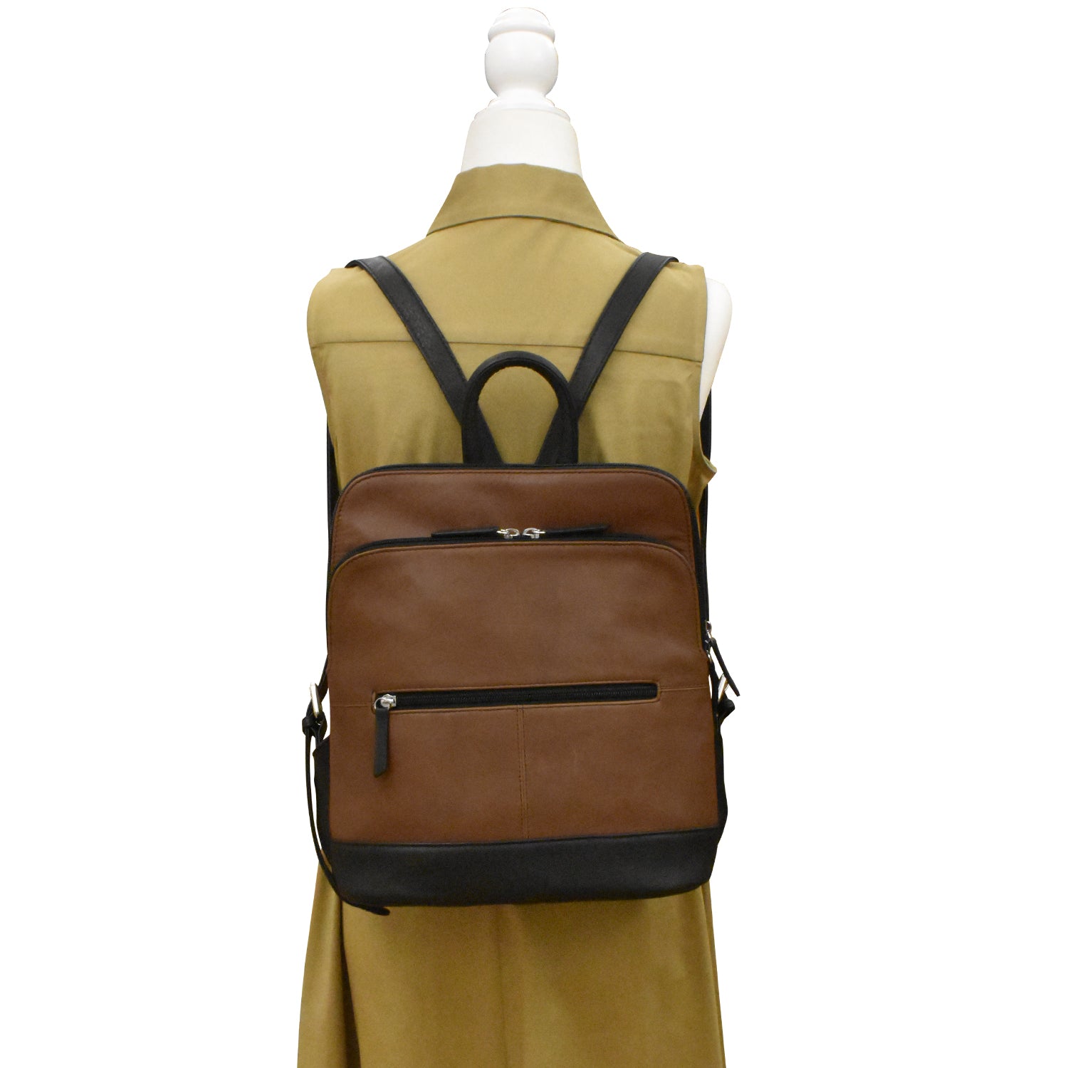 Black Leather-Look Mini Backpack | New Look