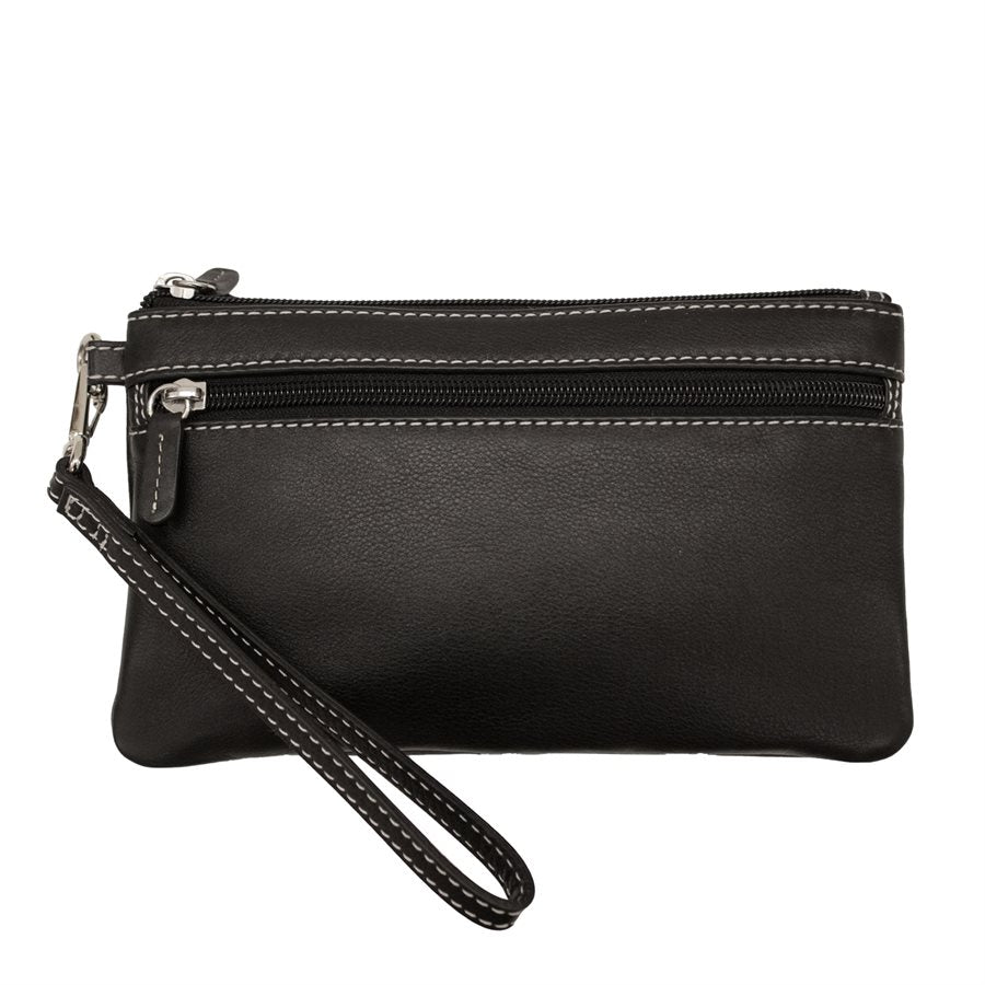 Coach Signature PVC Large Double Zip Wristlet Purse India | Ubuy