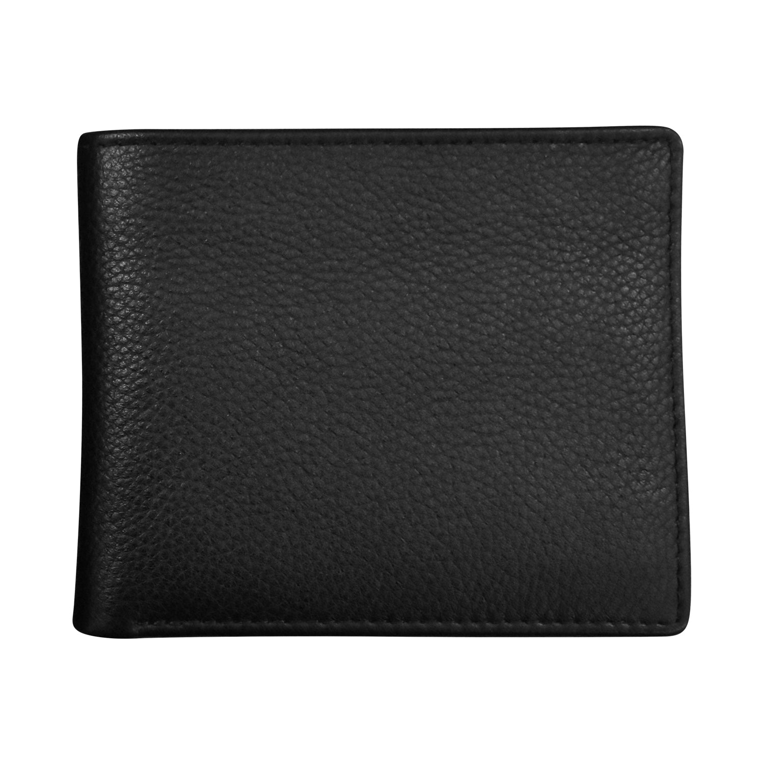 Black Pebble Grain Leather Wallet, Mens Leather Goods