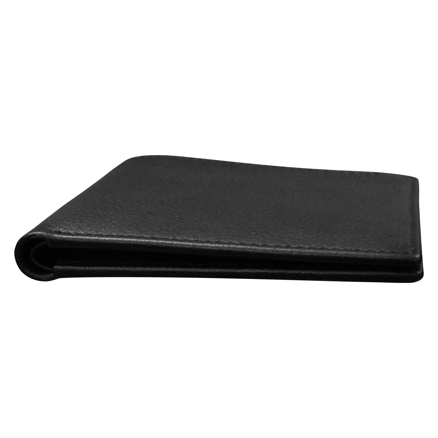 Black Pebble Grain Leather Wallet, Mens Leather Goods